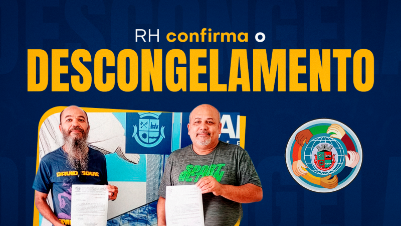 Departamento de RH da Prefeitura confirma retomada da contagem de tempo dos direitos dos Servidores congelados durante a pandemia