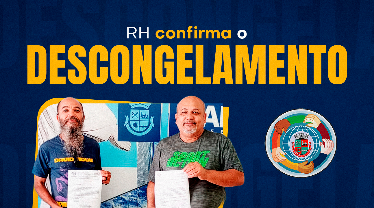 Departamento de RH da Prefeitura confirma retomada da contagem de tempo dos direitos dos Servidores congelados durante a pandemia
