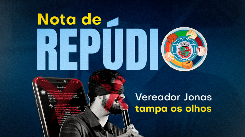Vereador Jonas Henrique endossa postura autoritária e antidemocrática do prefeito Teco em nossas redes