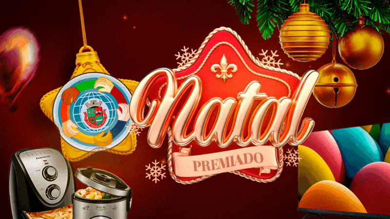 “Natal Premiado Sindiservita” 🎄🎁 | Sócios concorrem a TV 32 polegadas, Air Fryer e panela elétrica. Sorteio será dia 15 de dezembro, às 14 horas